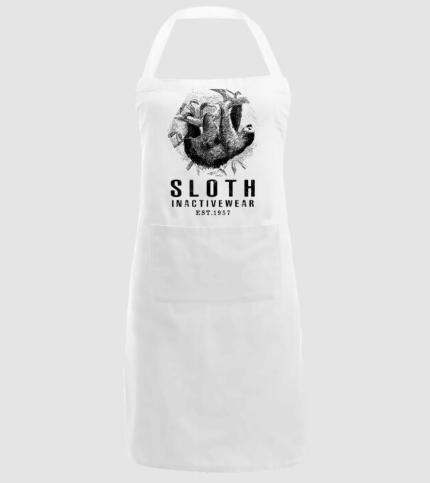 SLOTH inactive drk model alb pe tricou
