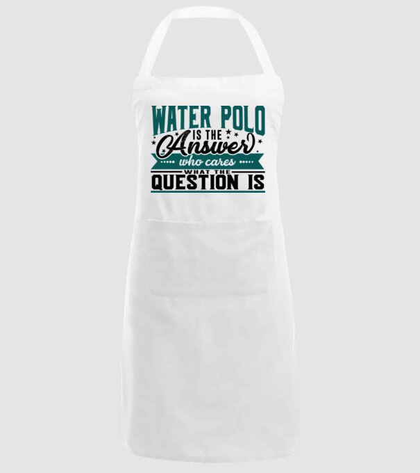 Sport is the answer JUCĂTOR POLO PE APĂ model alb pe tricou