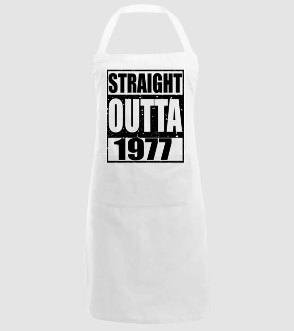 Straight Outta - 1977 model alb pe tricou