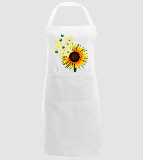 Sunflower Weed model alb pe tricou