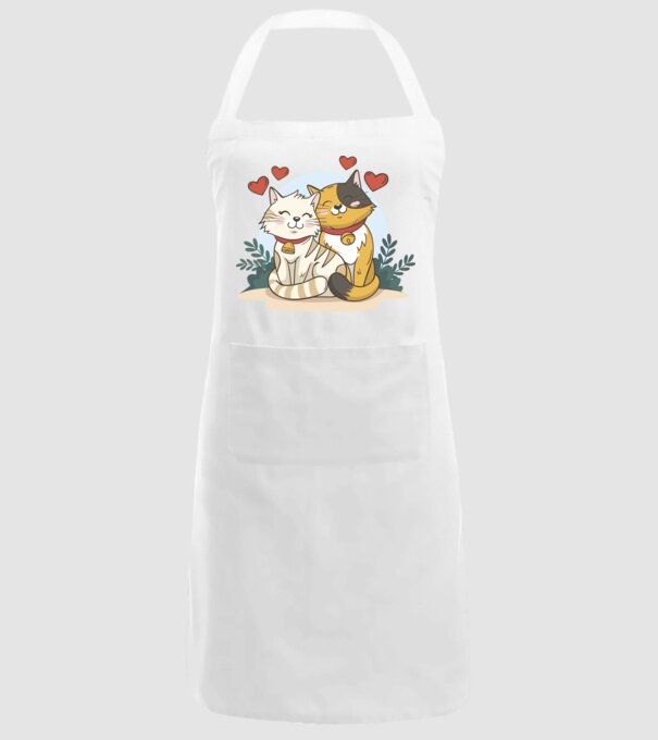 PISICUȚE ÎNDRĂGOSTITE 4 model alb pe tricou