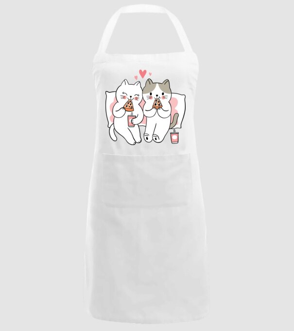 PISICUȚE ÎNDRĂGOSTITE 6 model alb pe tricou