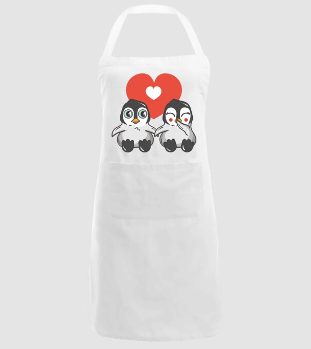 PINGUINI ÎNDRĂGOSTIȚI 7 model alb pe tricou