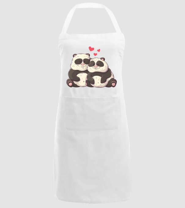 URȘI PANDA DOLOFANI ÎNDRĂGOSTIȚI model alb pe tricou