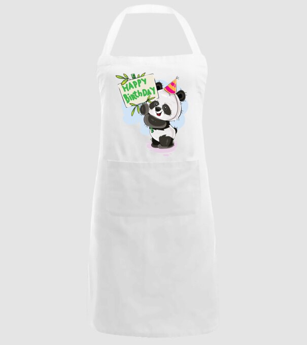 Zi de naștere panda model alb pe tricou