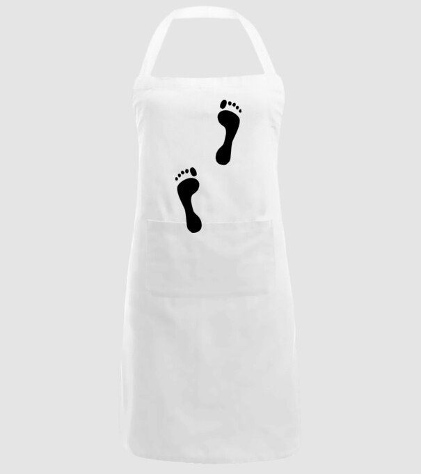 tălpi model alb pe tricou