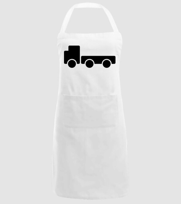 Camion model alb pe tricou