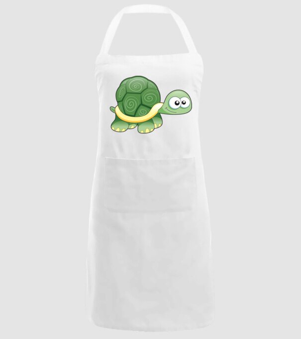 Turtle model alb pe tricou