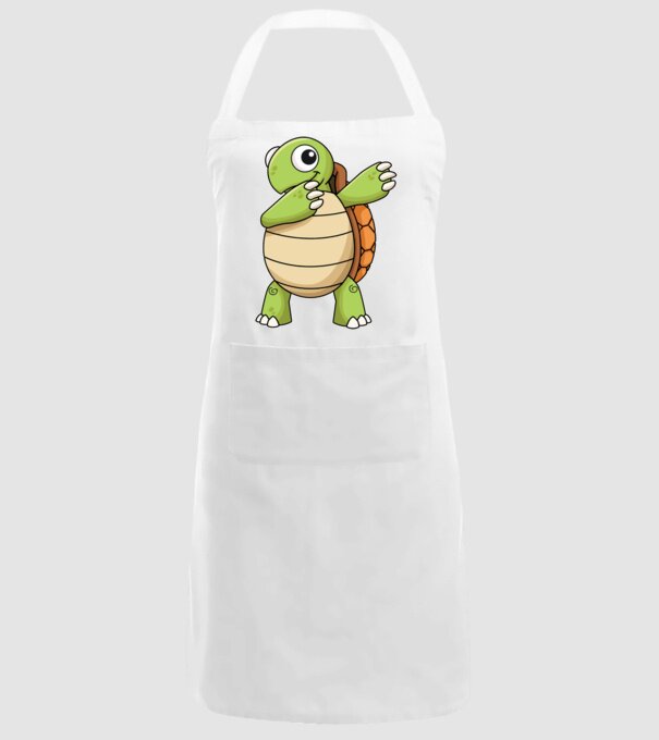 Broască țestoasă DAB model alb pe tricou