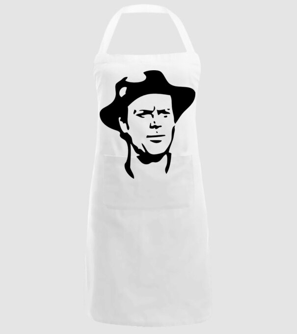 Terence Hill model alb pe tricou