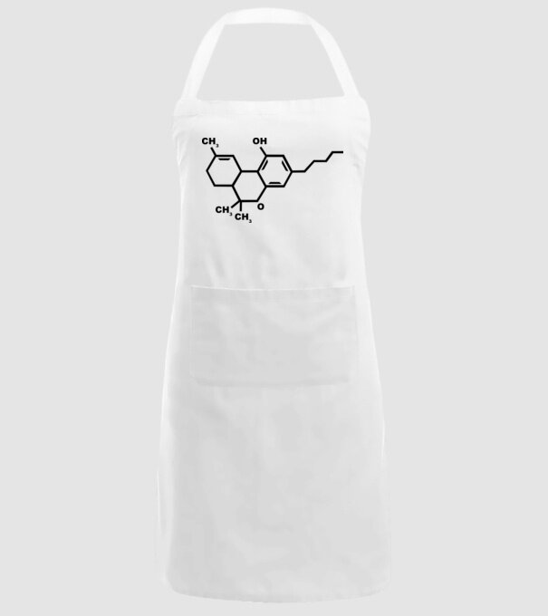 THC model alb pe tricou