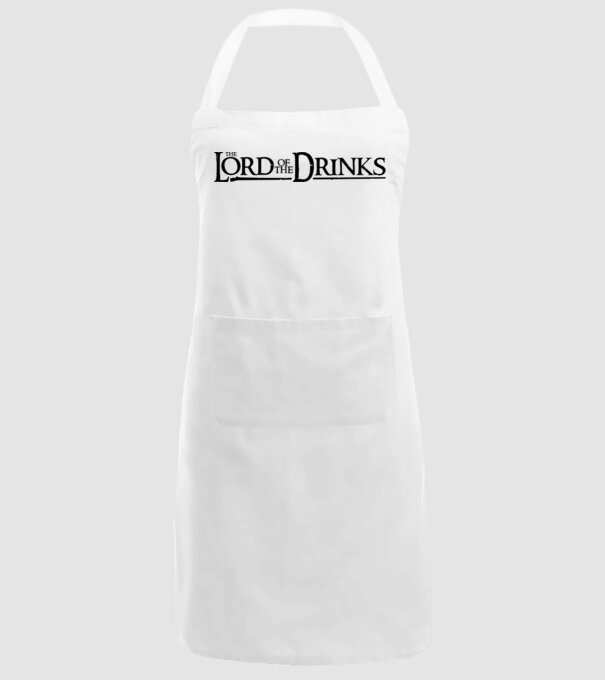 The Lord Of The Drinks model alb pe tricou