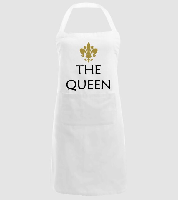 The Queen model alb pe tricou