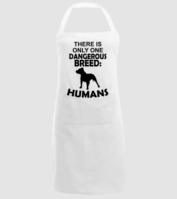 There is only one dangerous breed model alb pe tricou