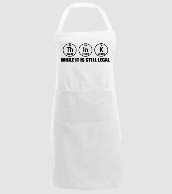 Think while it is still legal model alb pe tricou