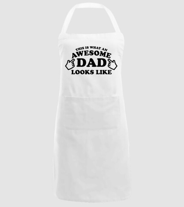 This is how an awesome Dad looks like model alb pe tricou