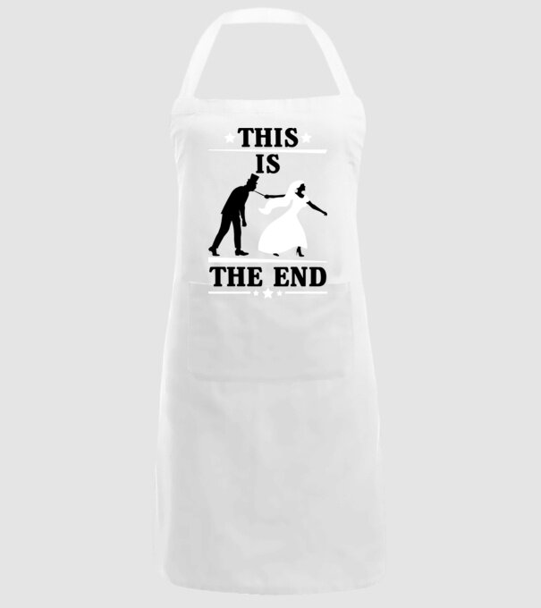 this is the end model alb pe tricou
