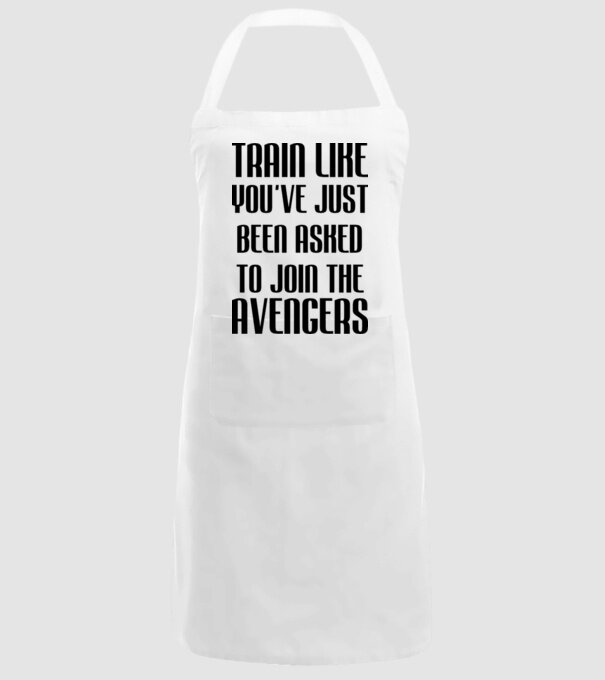 Train like youve just been asked model alb pe tricou