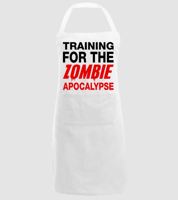 training for the zombie apocalypse model alb pe tricou