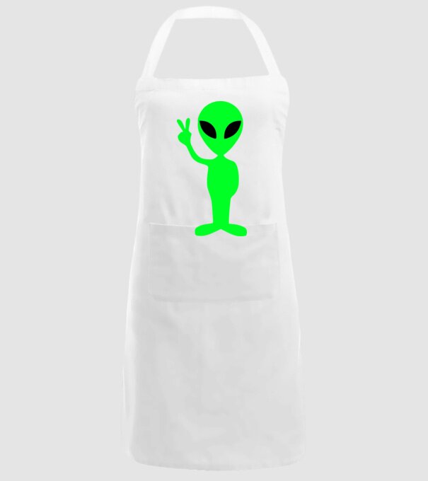 UFO Alien model alb pe tricou