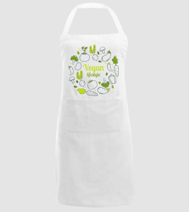 vegan lifestyle model alb pe tricou