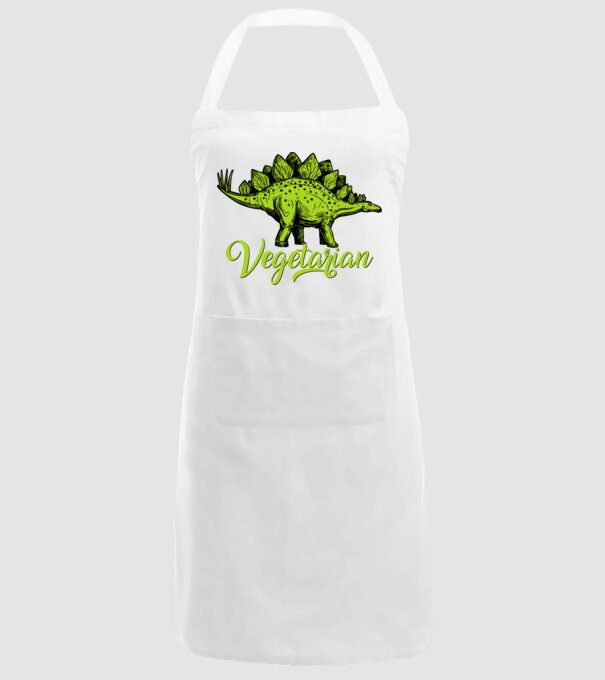 Vegetarian model alb pe tricou
