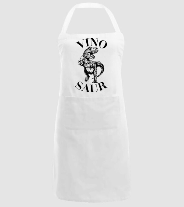 Vinosaur model alb pe tricou