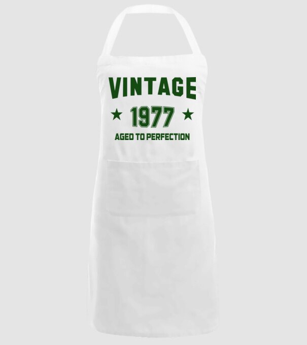 Vintage - 1977 model alb pe tricou