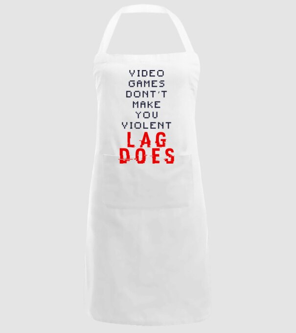 Violent lag model alb pe tricou