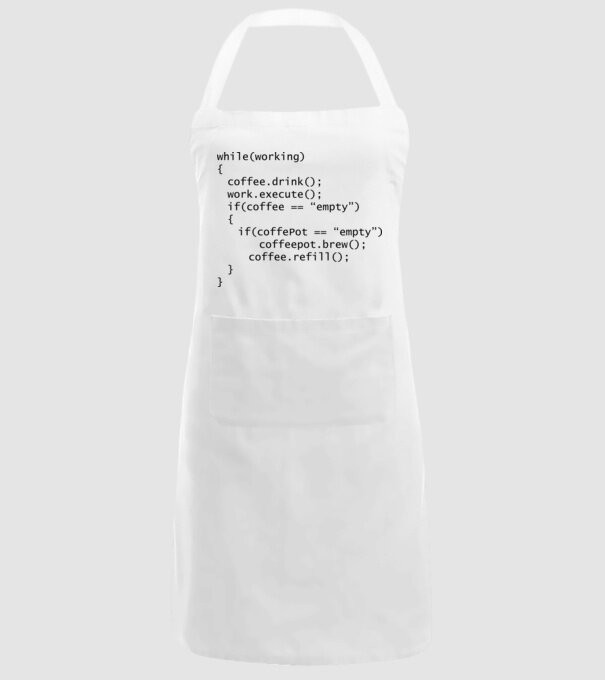 While(working) coffee.drink model alb pe tricou
