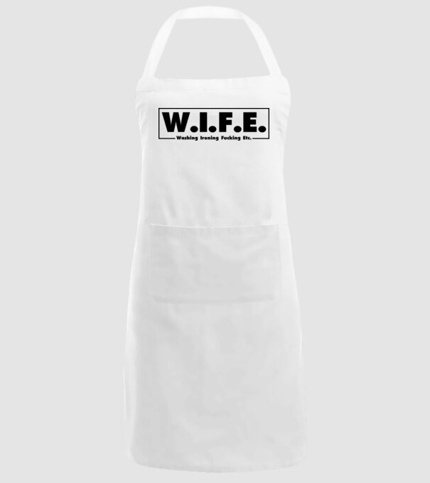 WIFE 2 model alb pe tricou