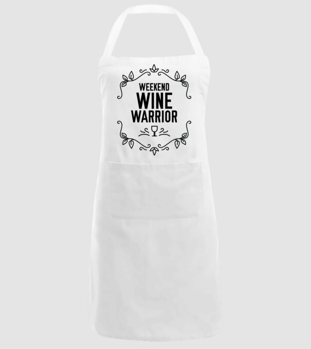 Wine tasting team Weekend Wine Warrior model alb pe tricou