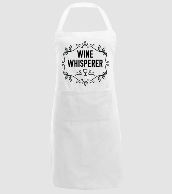 Wine tasting team Wine Whisperer model alb pe tricou