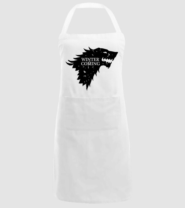 Winter is Coming model alb pe tricou
