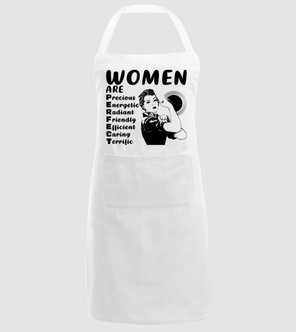 Women are perfect model alb pe tricou