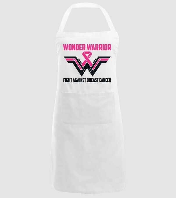 WONDER WARRIOR model alb pe tricou