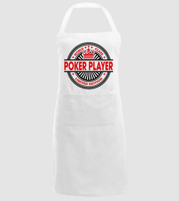 World class JUCĂTOR POKER model alb pe tricou