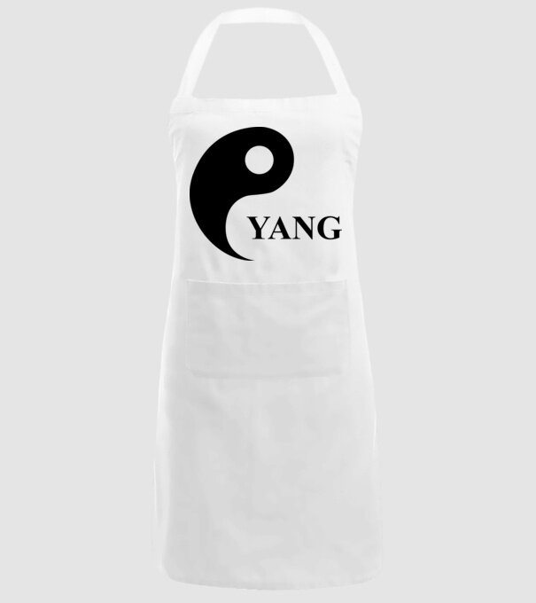 Yang model alb pe tricou