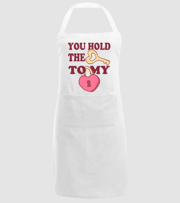 you hold the key to my heart model alb pe tricou