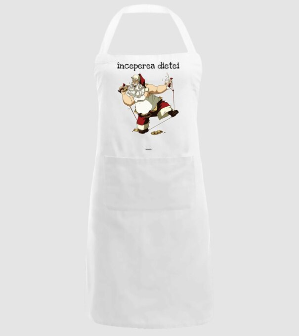 începerea dietei - 1 ianuarie model alb pe tricou