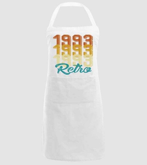 1993 retro model alb pe tricou