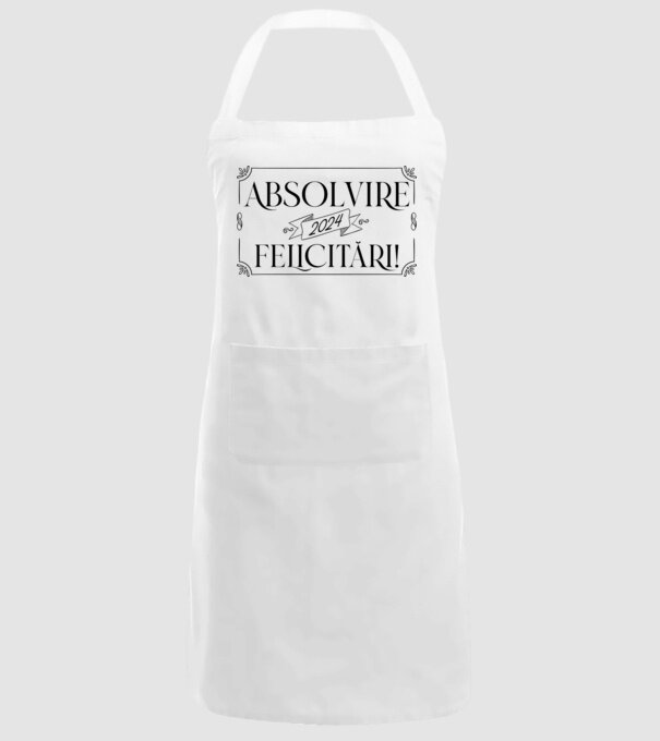 Absolvire 2024 model alb pe tricou