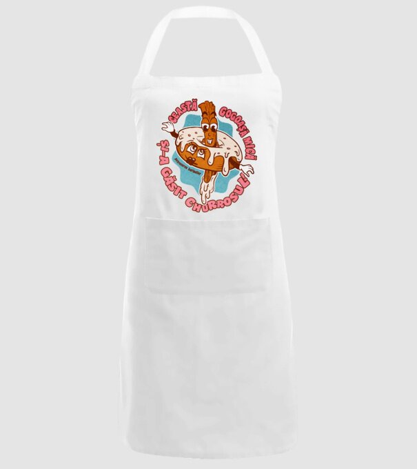 această gogoașă mică și-a găsit churrosul model alb pe tricou