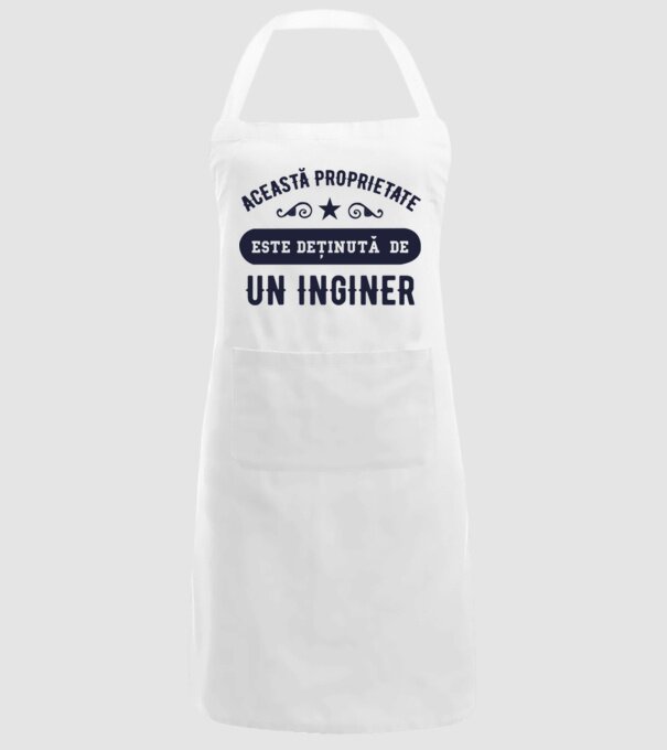 Această proprietate este deținută de un inginer model alb pe tricou