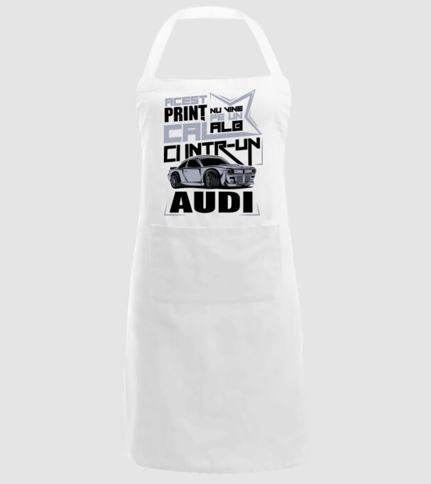 Acest prinț nu vine pe un cal alb, ci într-un Audi model alb pe tricou