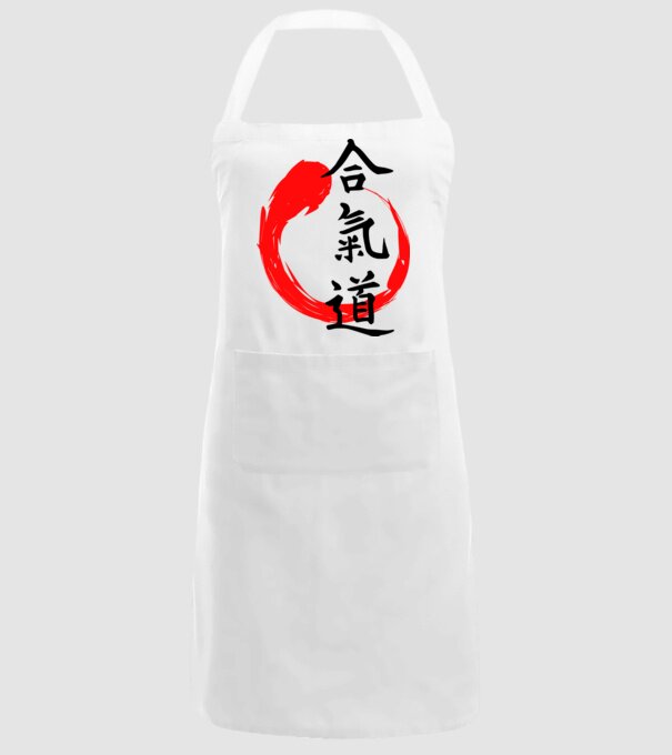 Aikido model alb pe tricou