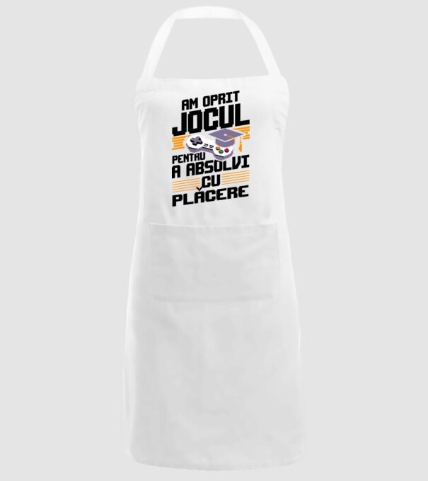 Am oprit jocul absolvent alb model alb pe tricou