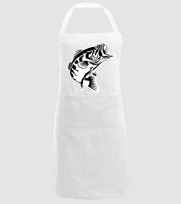 AngryFish model alb pe tricou