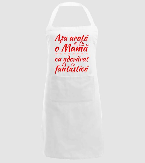 Așa arată o Mamă cu adevărat fantastică model alb pe tricou