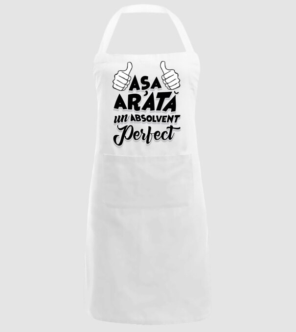 Așa arată un absolvent perfect model alb pe tricou
